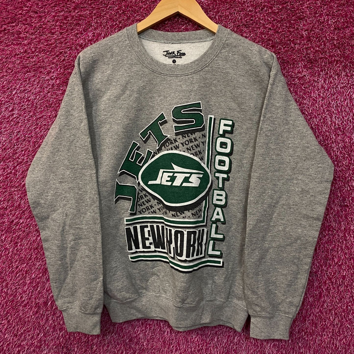 Junk Food Clothing New York Jets Backfield Crewneck Sweatshirt Small