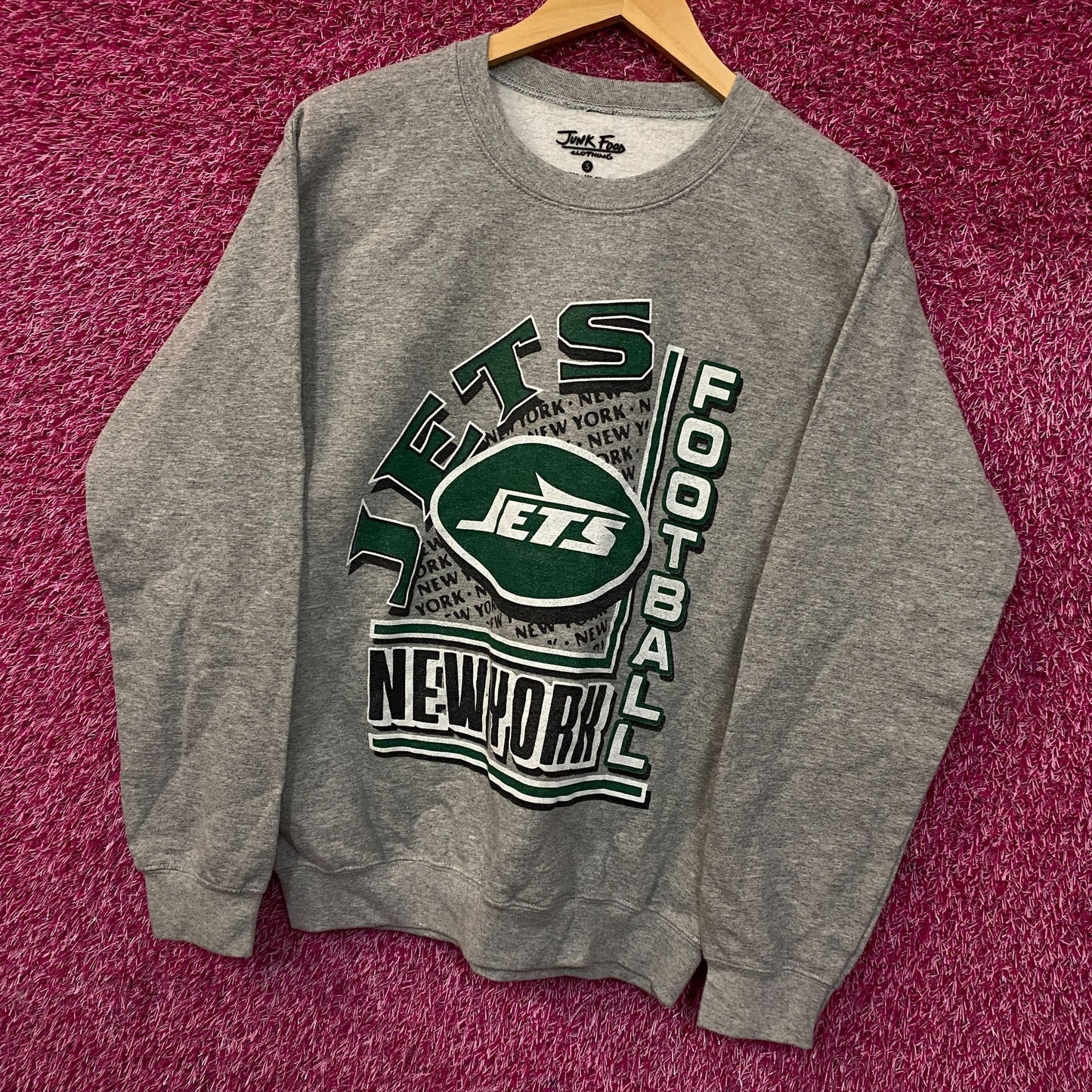 Junk Food Clothing New York Jets Backfield Crewneck Sweatshirt Small