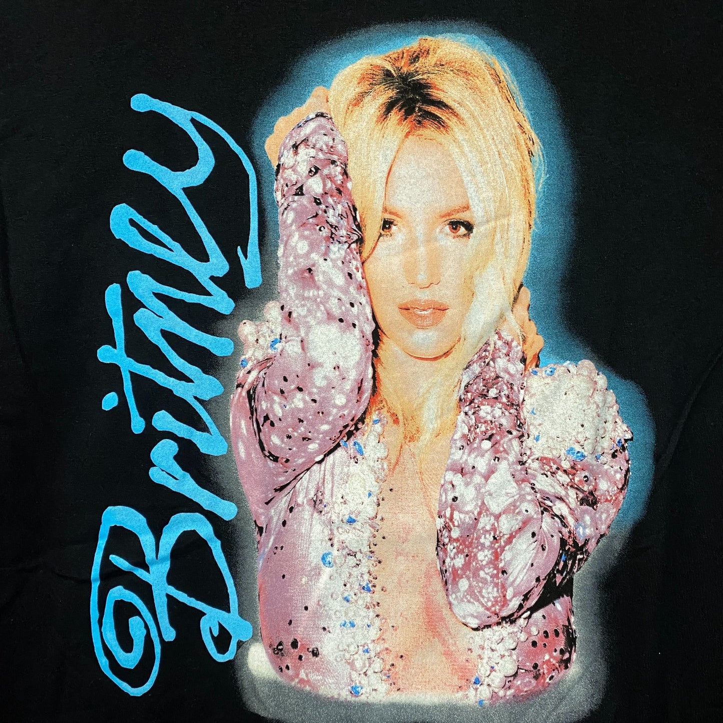 Britney Spears Airbrushed Stone Wash T-Shirt Large