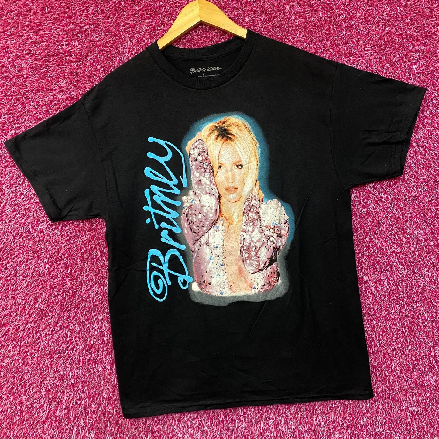 Britney Spears Airbrushed Stone Wash T-Shirt Large