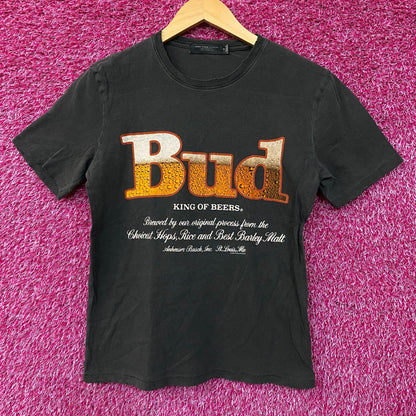 Junk Food Clothing Budweiser Bud King of Beers Women's Vintage Style Tee XS