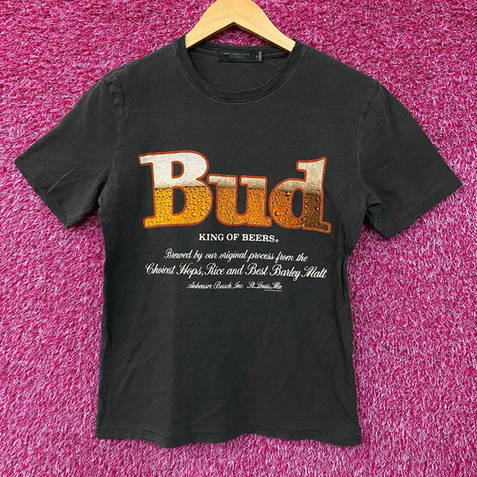 Junk Food Clothing Budweiser Bud King of Beers Women's Vintage Style Tee XS