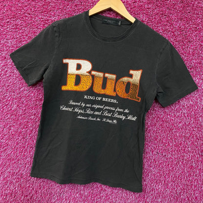 Junk Food Clothing Budweiser Bud King of Beers Women's Vintage Style Tee XS