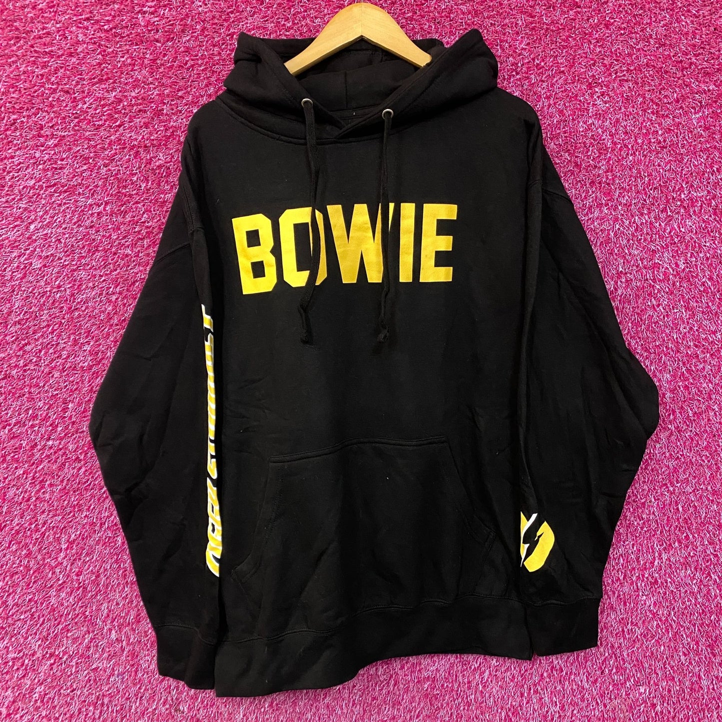 David Bowie Ziggy Stardust Black Hoodie size 3Xl