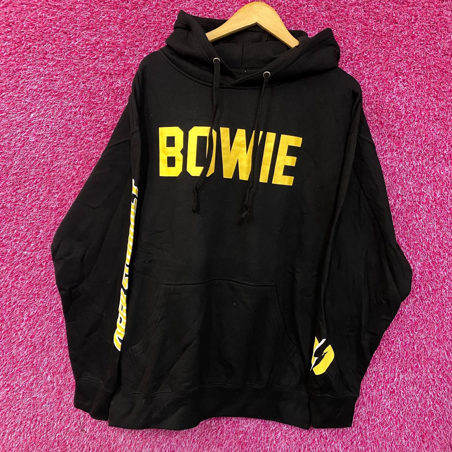 David Bowie Ziggy Stardust Black Hoodie size 3Xl
