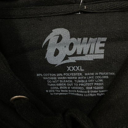 David Bowie Ziggy Stardust Black Hoodie size 3Xl