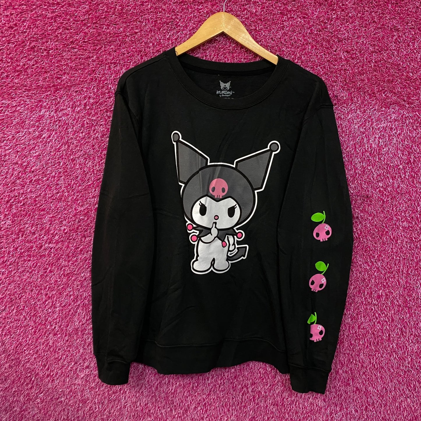 Kuromi Devious Cherry Crewneck sweater size large