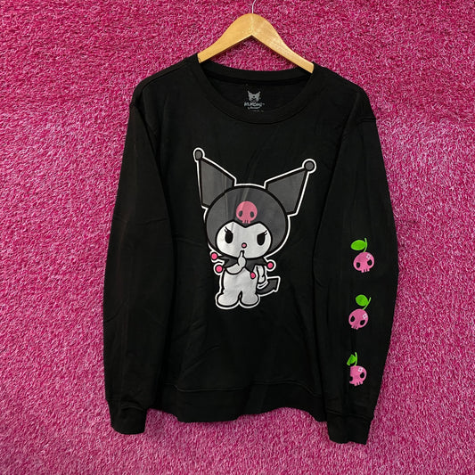 Kuromi Devious Cherry Crewneck sweater size large