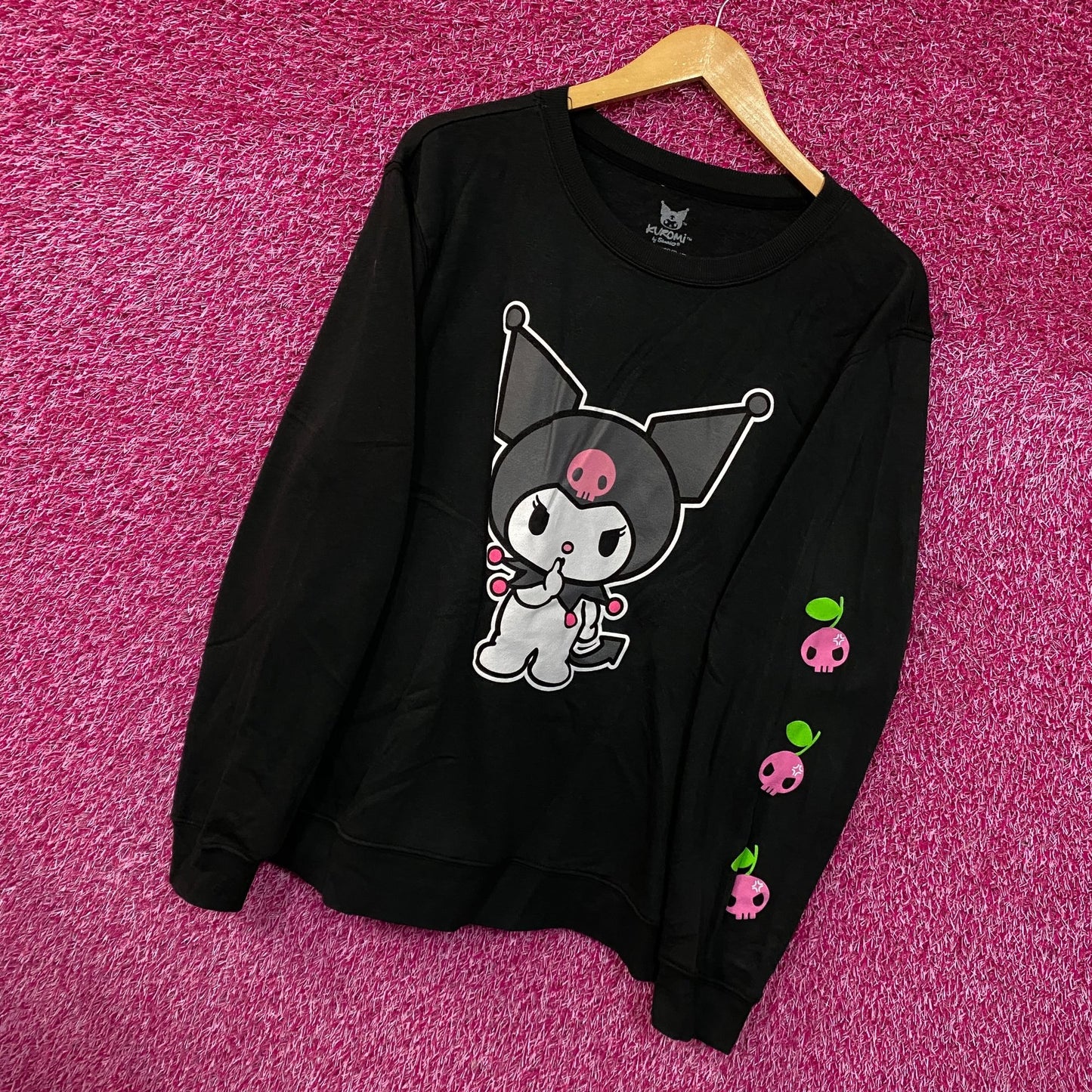 Kuromi Devious Cherry Crewneck sweater size large