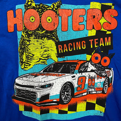 Hooters Racing Team Race Car Number 9 Graphic Design T-Shirt Large
