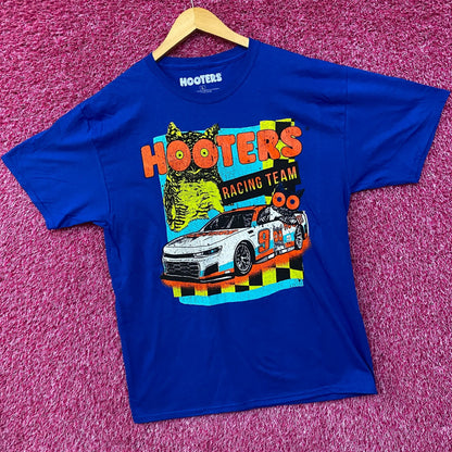 Hooters Racing Team Race Car Number 9 Graphic Design T-Shirt Large