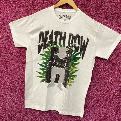 Death Row Records Puffy Electric Chair Inmate Logo Rap Tee Medium