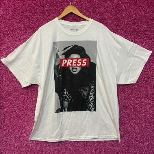 Cardi B Press rap Tshirt size 3XL