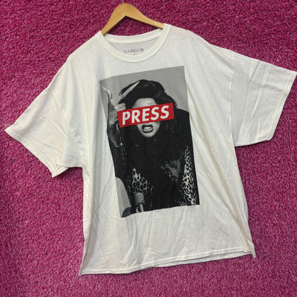 Cardi B Press rap Tshirt size 3XL