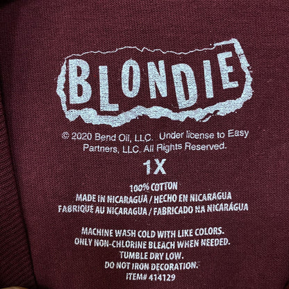 Blondie Burgundy Punk Rock Tshirt size 1X
