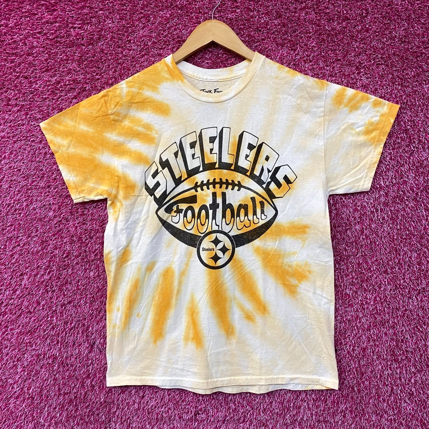 Junk Food Pittsburgh Steelers Football Tie Dye T-Shirt Small
