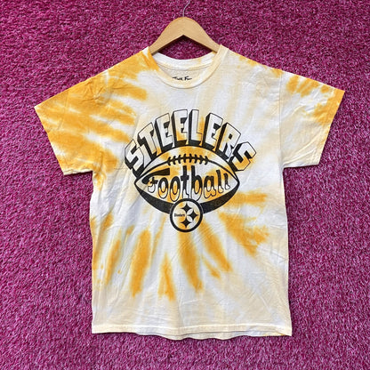 Junk Food Pittsburgh Steelers Football Tie Dye T-Shirt Small