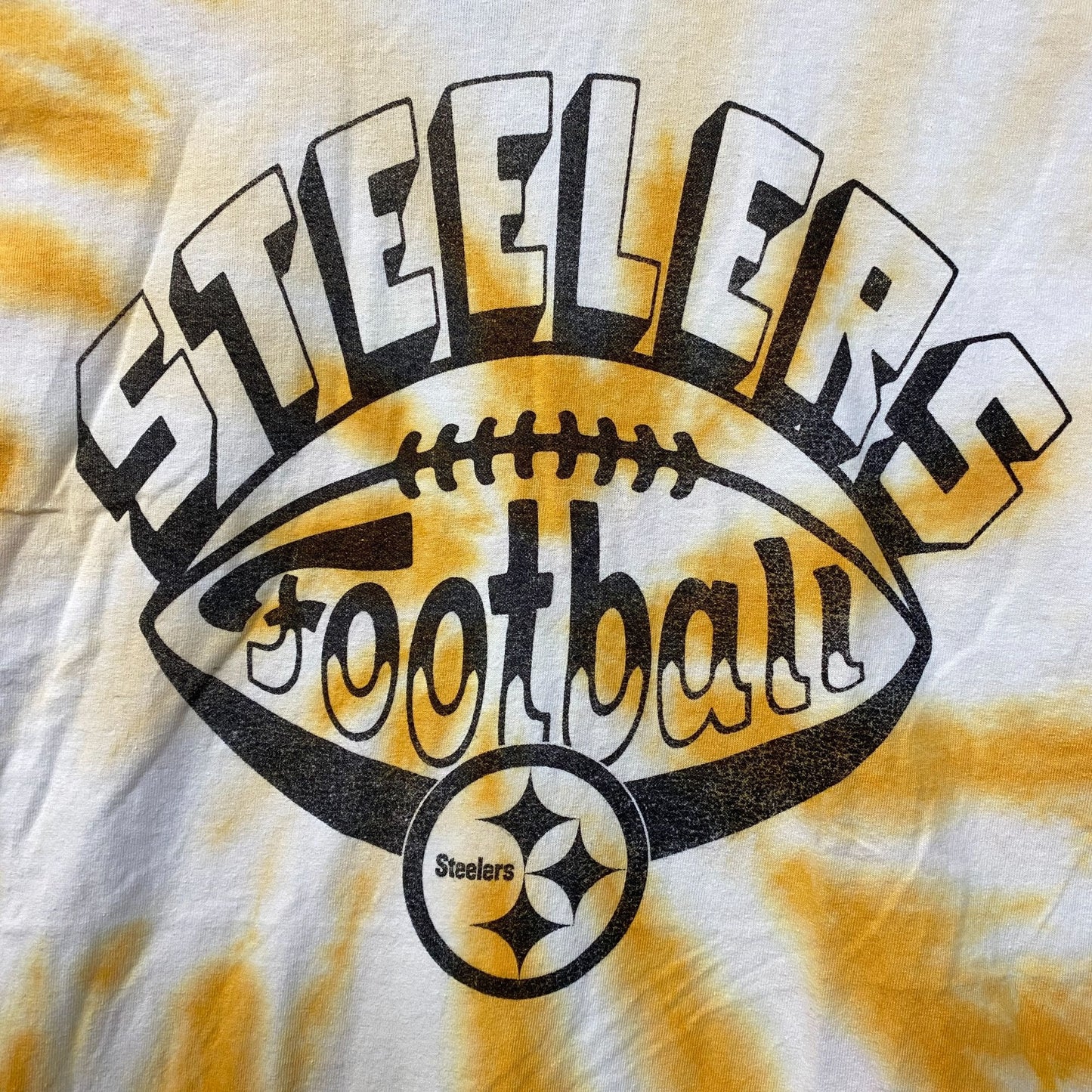 Junk Food Pittsburgh Steelers Football Tie Dye T-Shirt Small