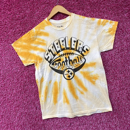 Junk Food Pittsburgh Steelers Football Tie Dye T-Shirt Small