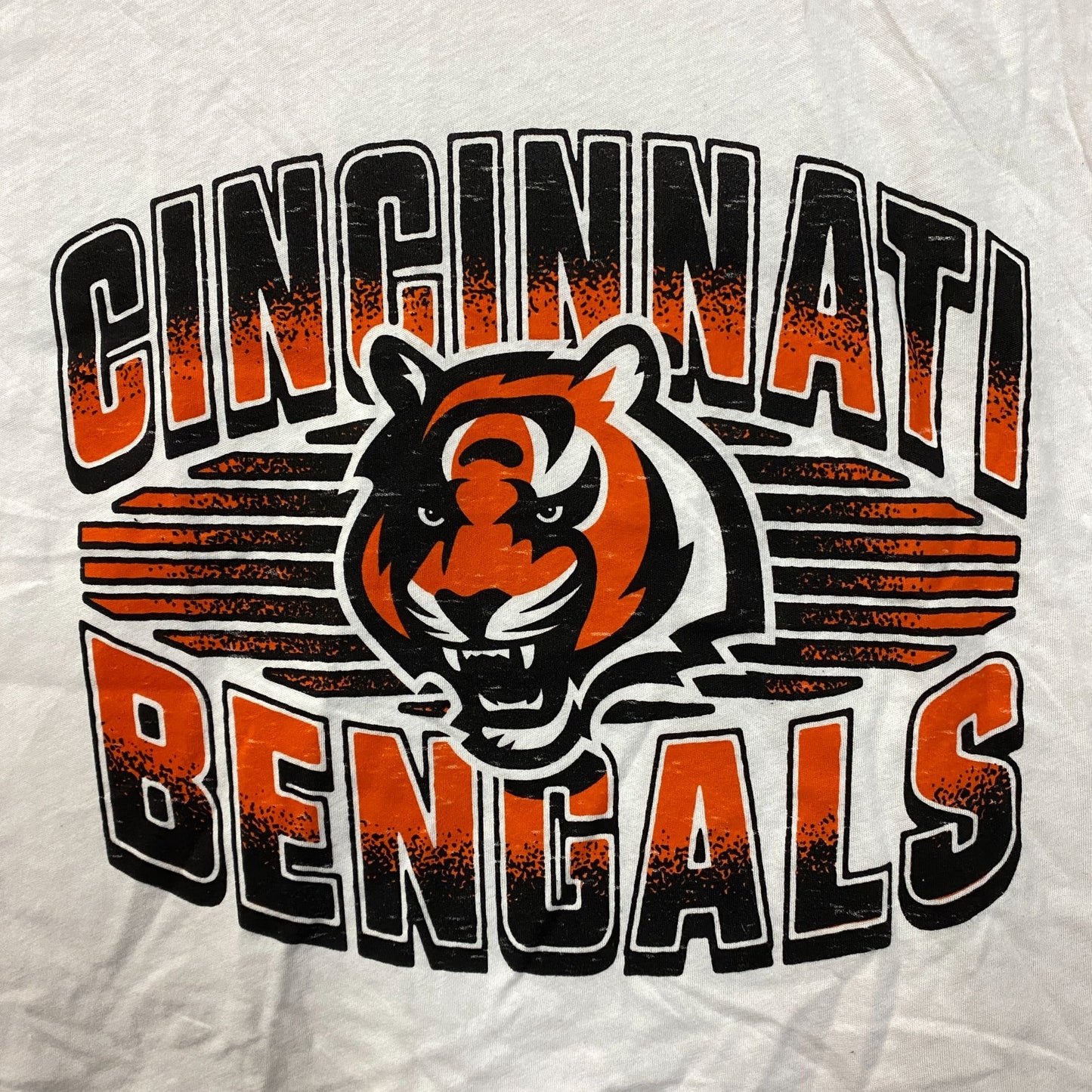 Junk Food Clothing NFL Cincinnati Bengals Cropped Sleeveless T-Shirt Large