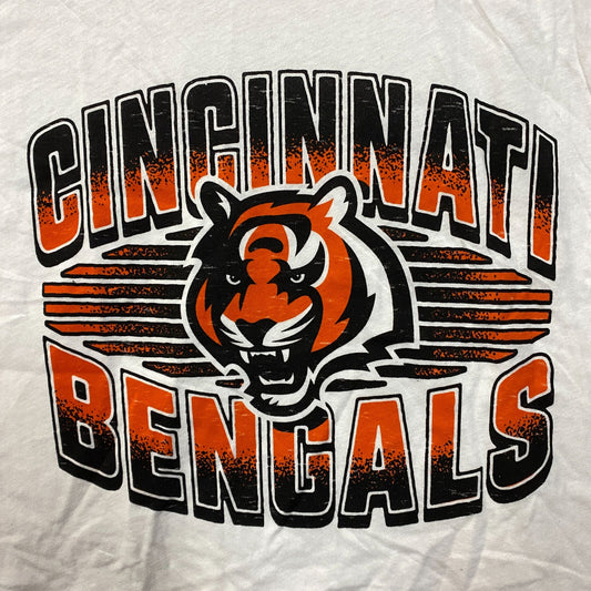 Junk Food Clothing NFL Cincinnati Bengals Cropped Sleeveless T-Shirt Large