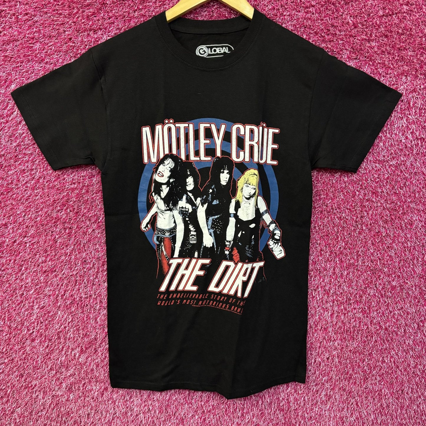 Motley Crue "The Dirt" Black T-Shirt Small