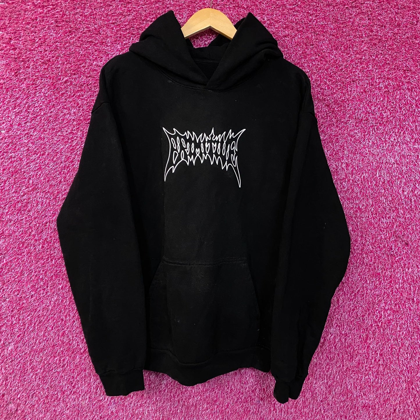 Primitive Threat Metal Graphic Pullover Hoodie Large