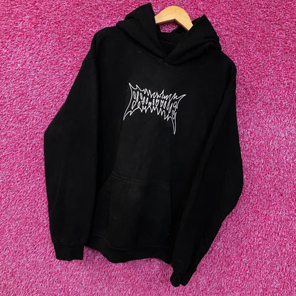 Primitive Threat Metal Graphic Pullover Hoodie Large
