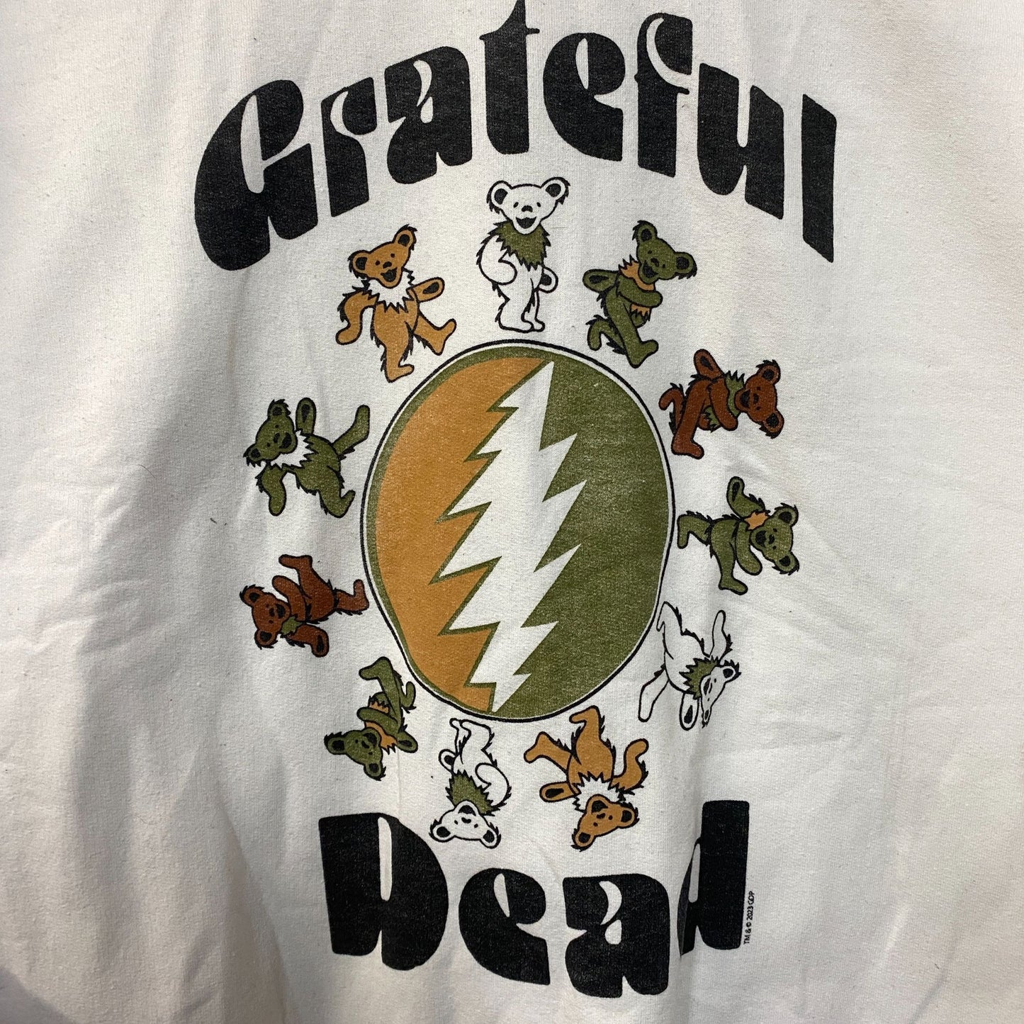 Grateful Dead Dancing Bears Psychadelic Rock Crewneck Size Large