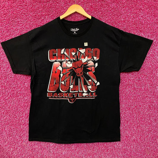 Junk Food Clothing Chicago Bulls Break Through Graphic T-Shirt Large