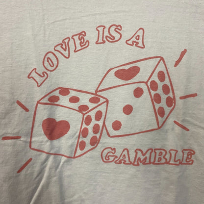 Junk Food Clothing "Love is a Gamble" Dice Graphic T-Shirt Medium