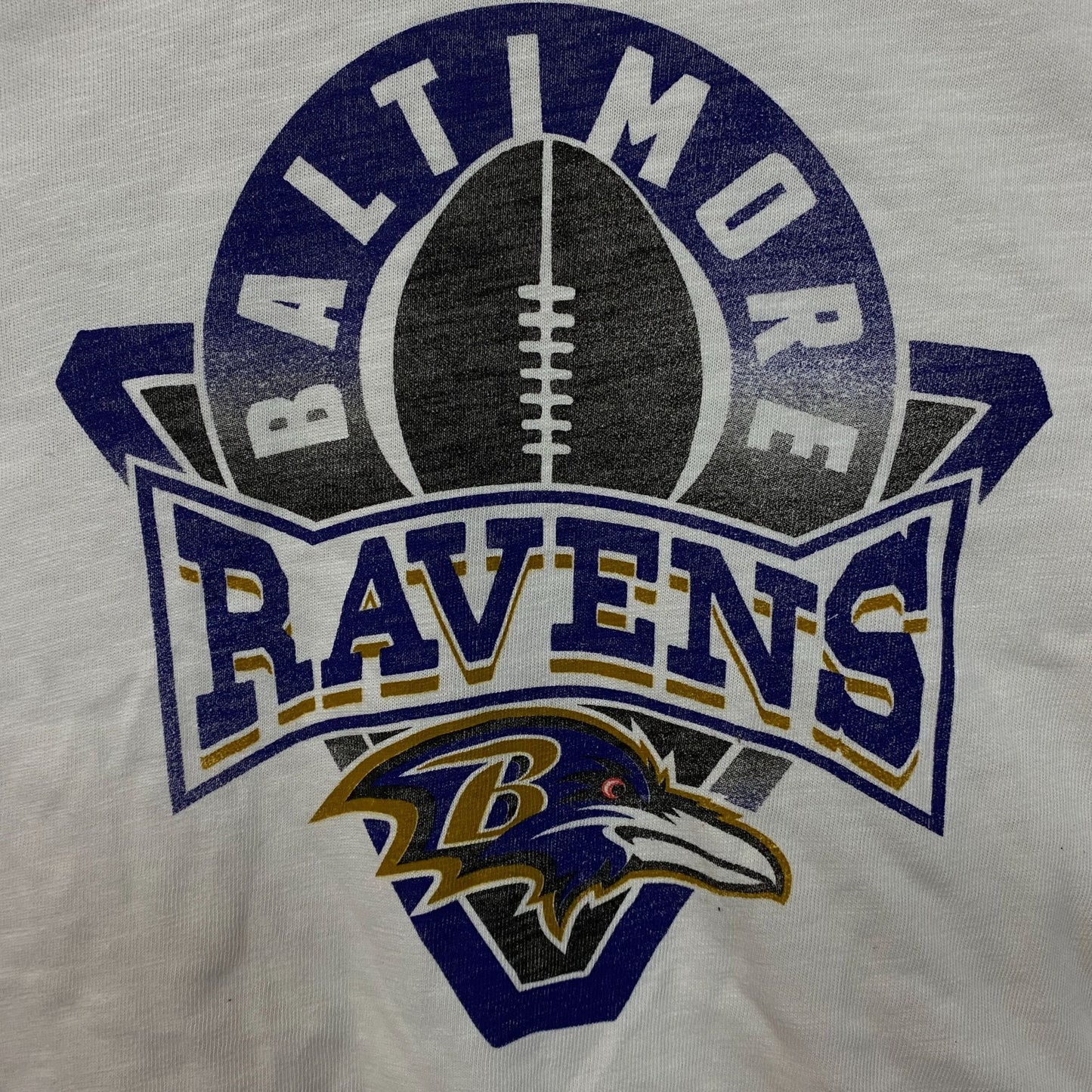 Junk Food Clothing Baltimore Ravens Women's Mock Neck Crop T-Shirt Large