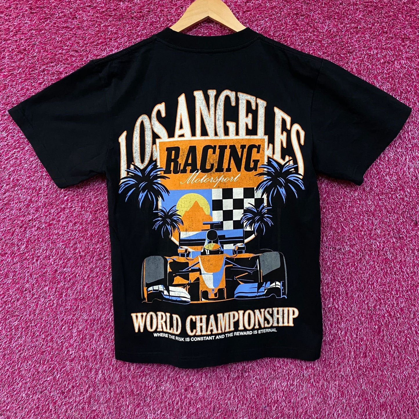Los Angeles Racing Motorsport Vintage Style T-Shirt Small