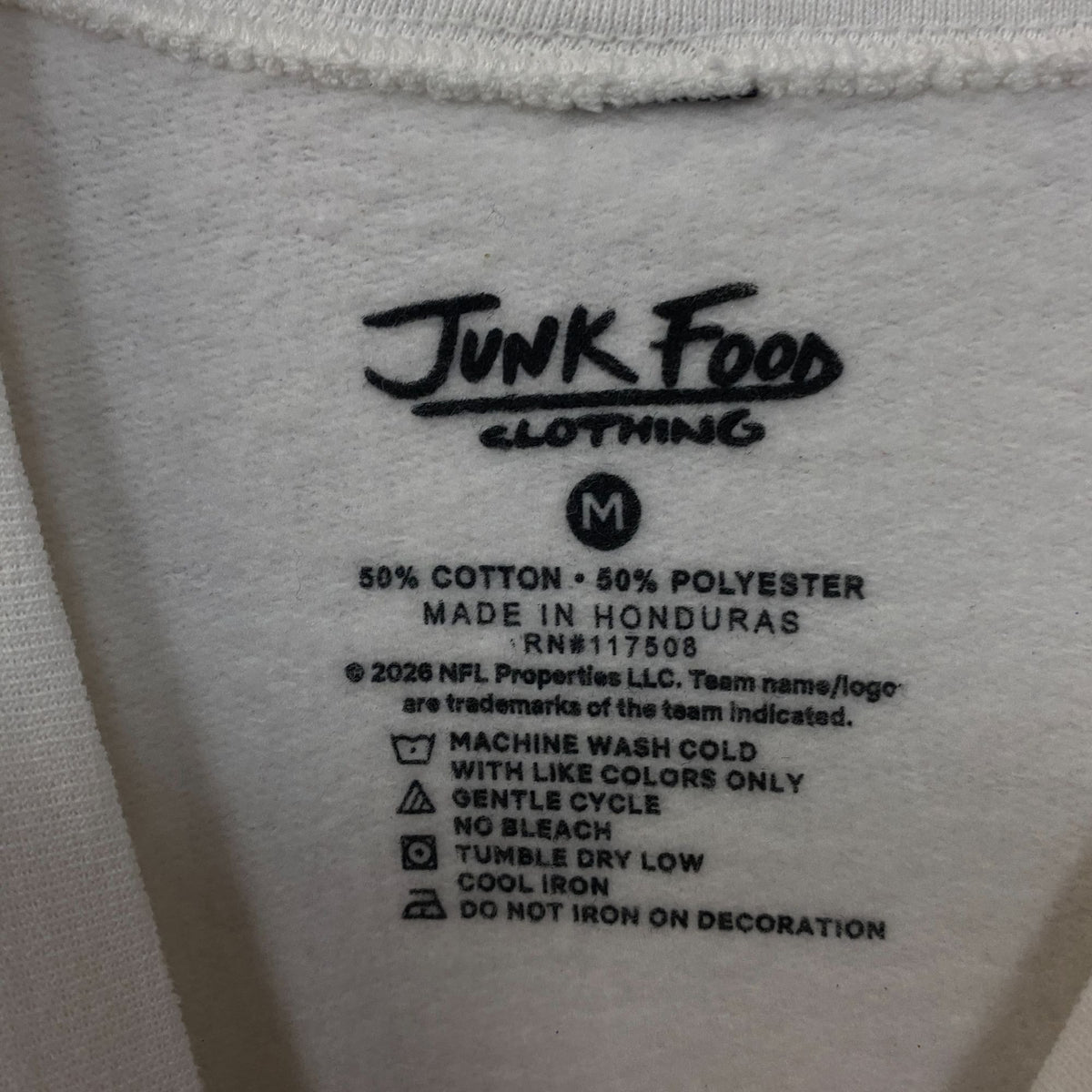 Junk Food Clothing Pittsburgh Steelers Repeat Glitter Crew Sweatshirt Medium