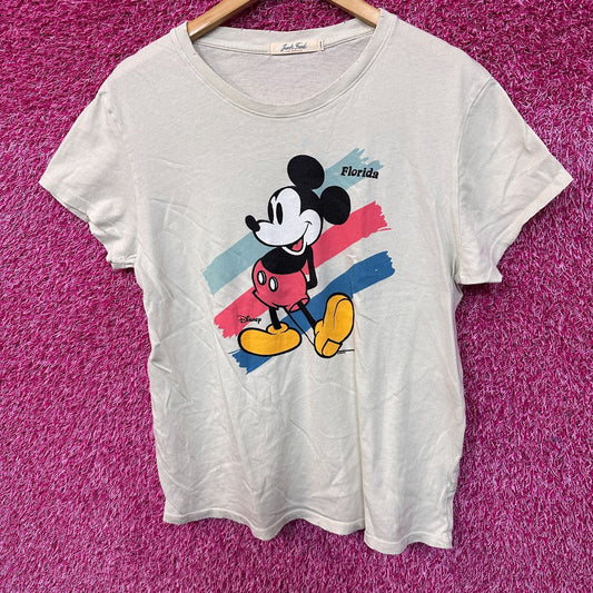 Mickey Mouse Florida Distressed Disney Women’s Top L