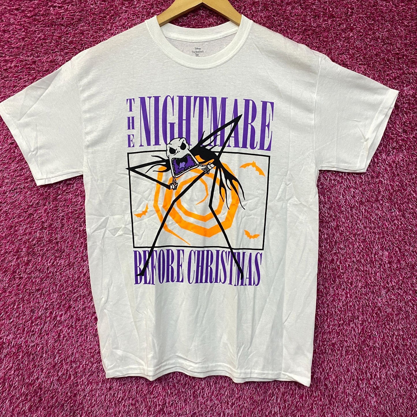 Tim Burton Nightmare Before Christmas Jack Skellington Mad T-Shirt Small
