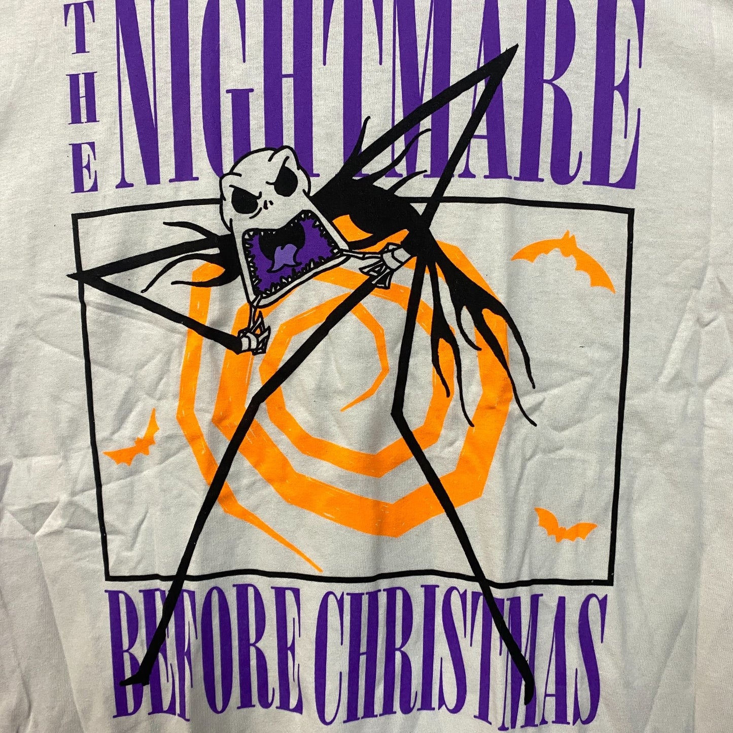 Tim Burton Nightmare Before Christmas Jack Skellington Mad T-Shirt Small