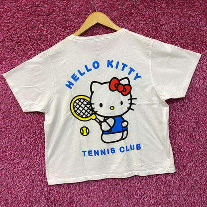 Hello Kitty Tennis Club Sanrio Kawaii Sport Promo Crop Top Medium