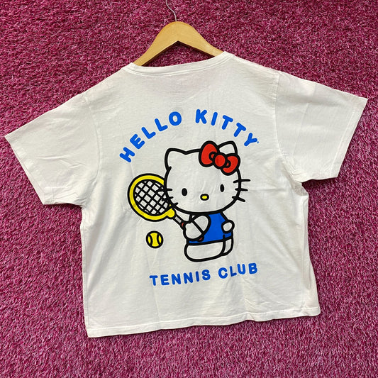Hello Kitty Tennis Club Sanrio Kawaii Sport Promo Crop Top Medium