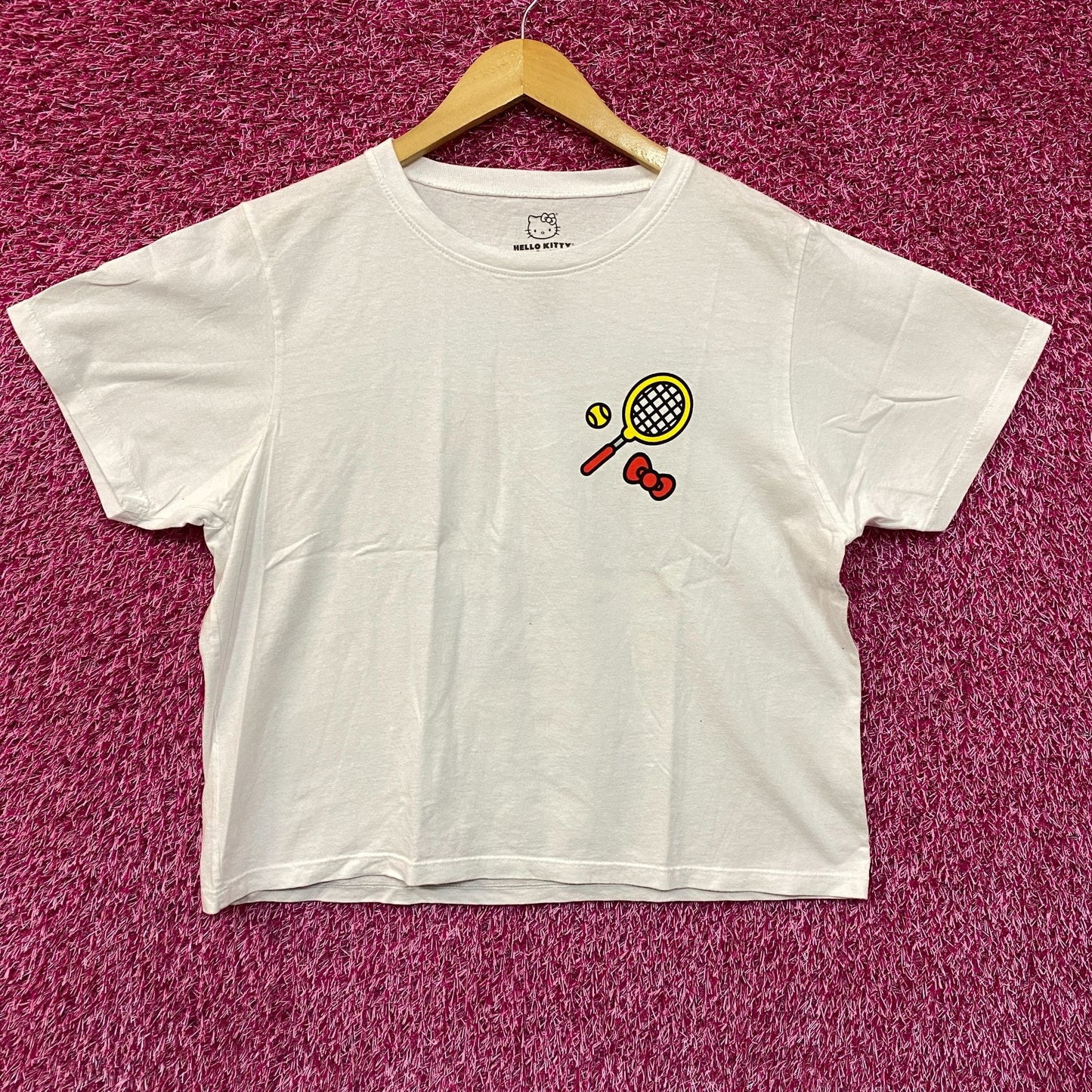 Hello Kitty Tennis Club Sanrio Kawaii Sport Promo Crop Top Medium