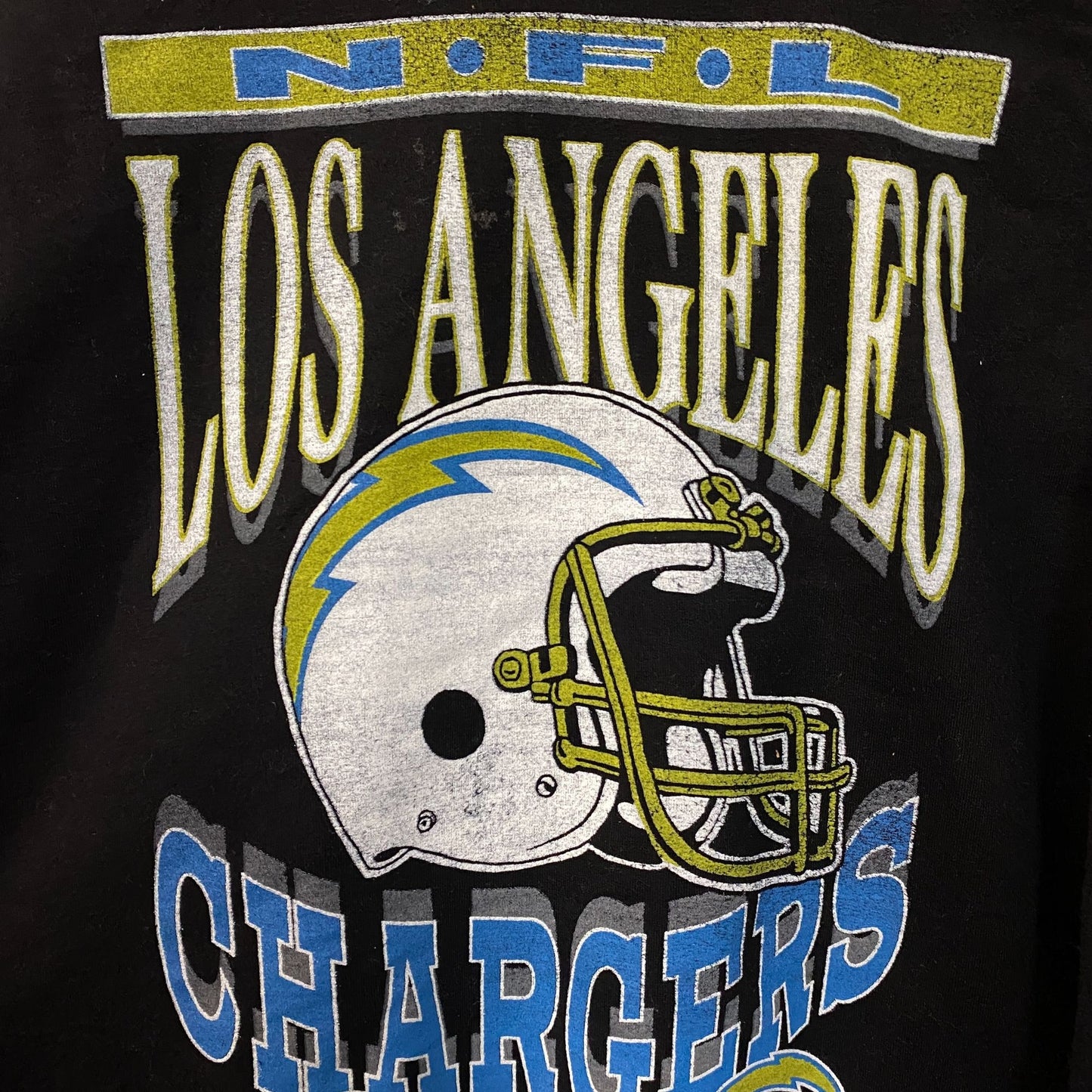 Junk Food Clothing Los Angeles Chargers Throwback Helmet Logo Sweatshirt XS