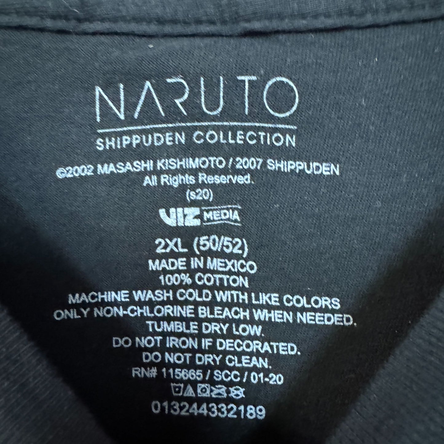 Naruto Uzumaki Screaming T-shirt size 2XL