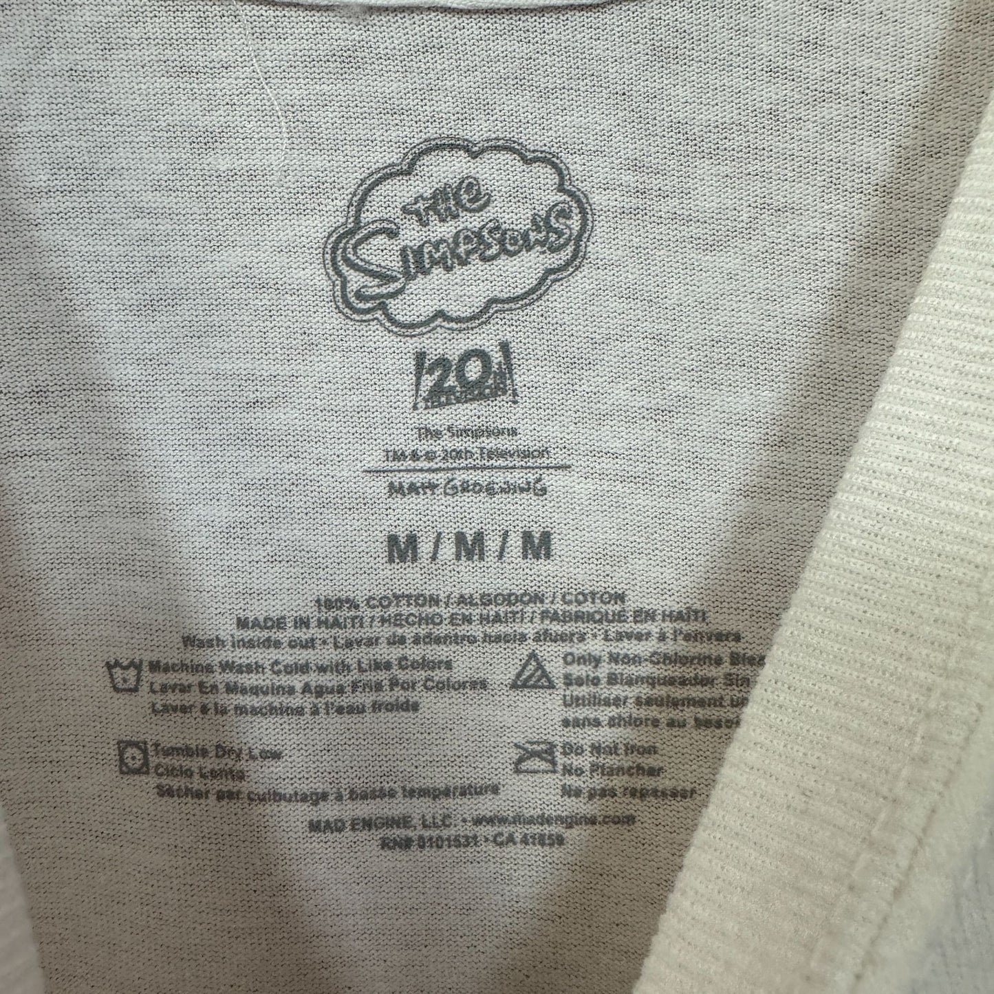 Bartman & Radioactive Man Comic Superhero The Simpsons Tee M