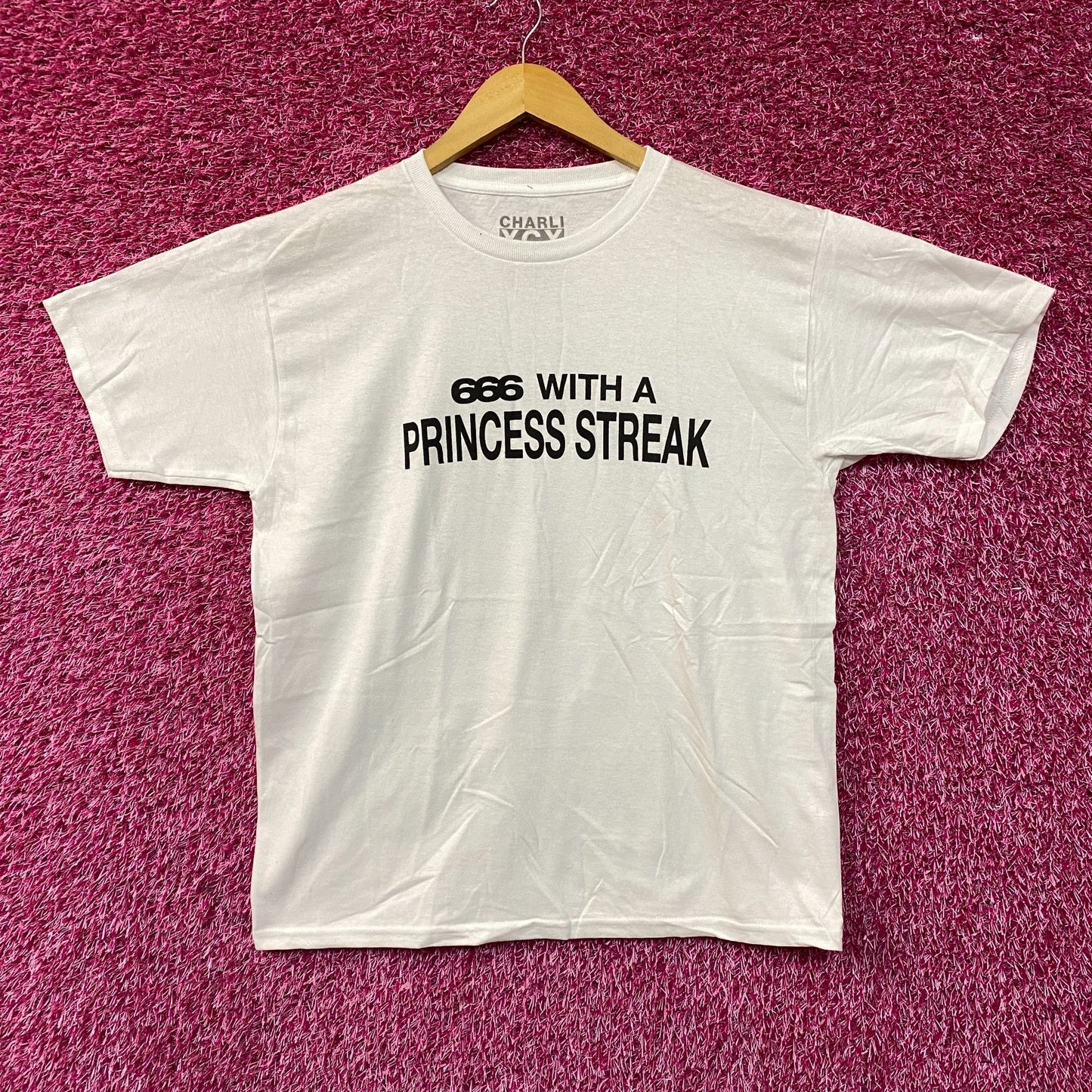 CharliXCX 666 With a Princess Streak Music Tshirt Small