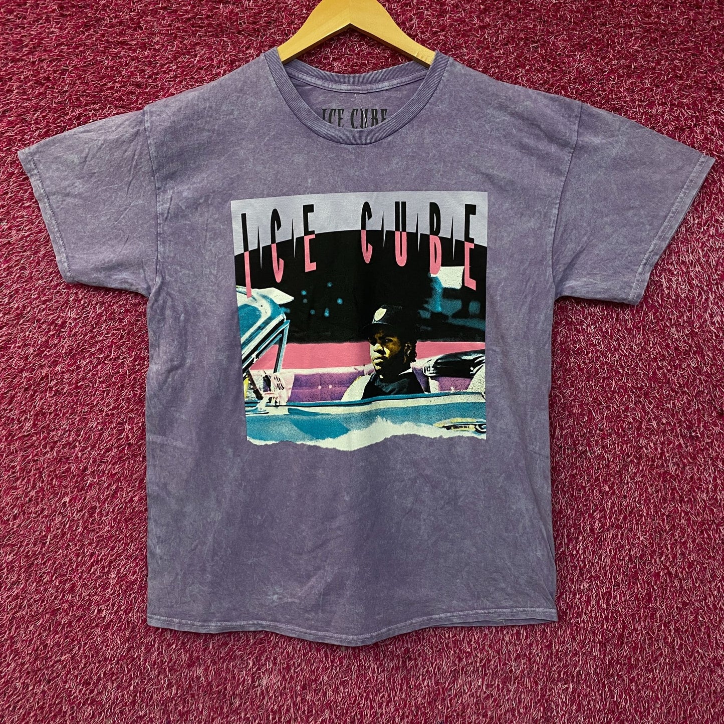Ice Cube It Was A Good Day Lavender Graphic T-Shirt Large