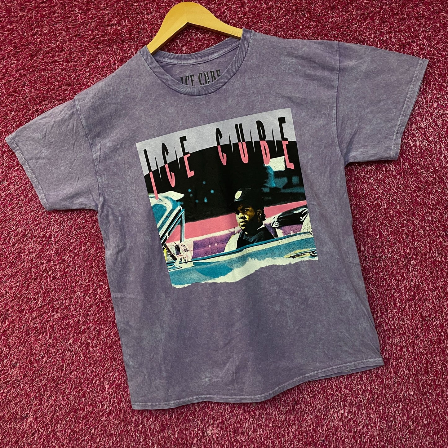 Ice Cube It Was A Good Day Lavender Graphic T-Shirt Large