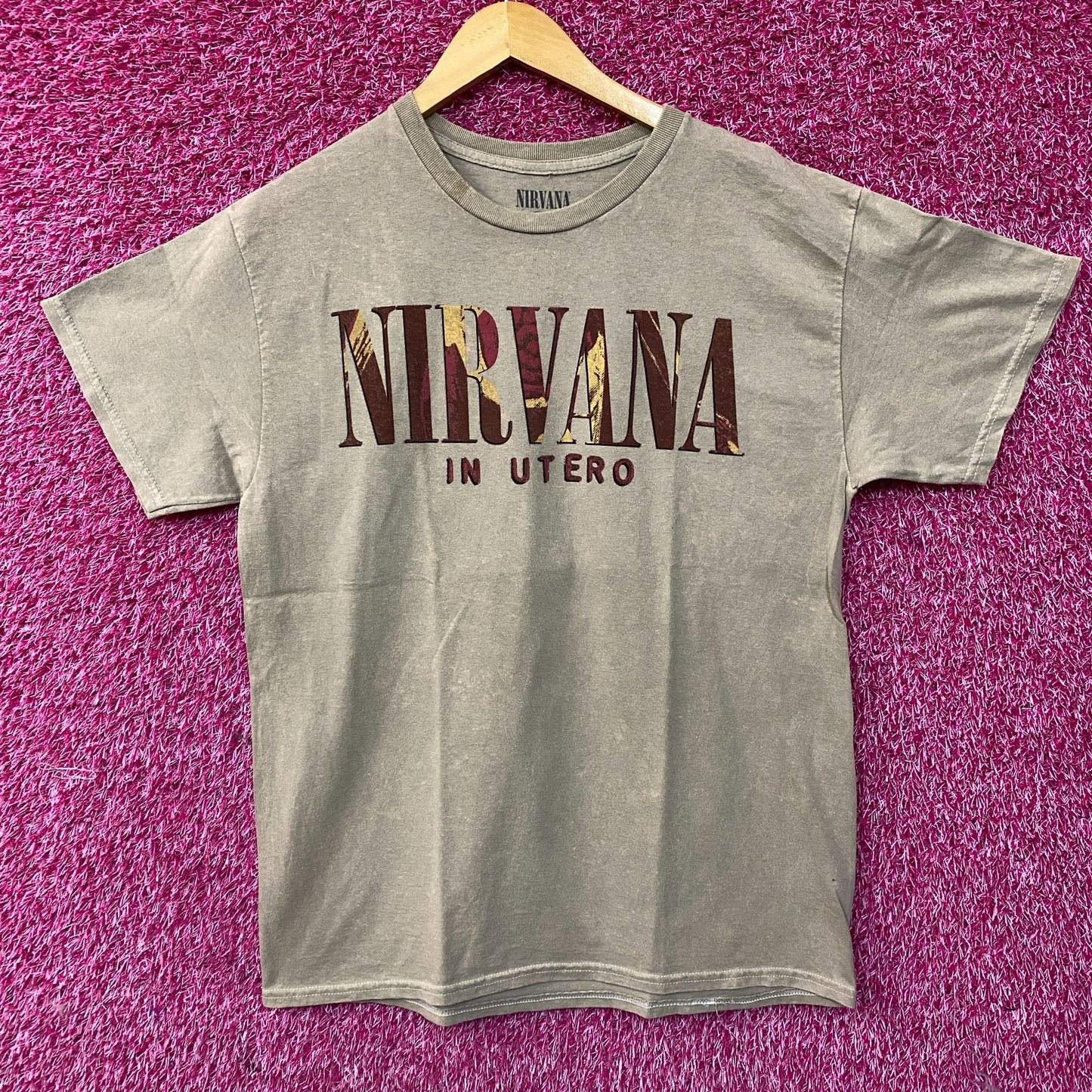 Nirvana In Utero Album Grunge Band T-Shirt Large