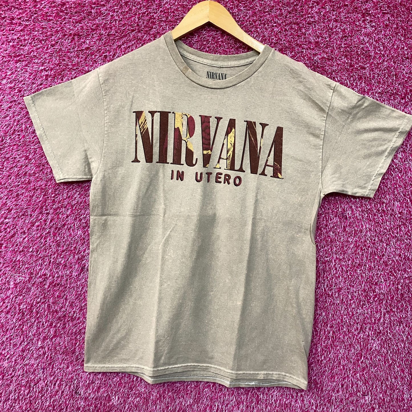 Nirvana In Utero Album Grunge Band T-Shirt Large