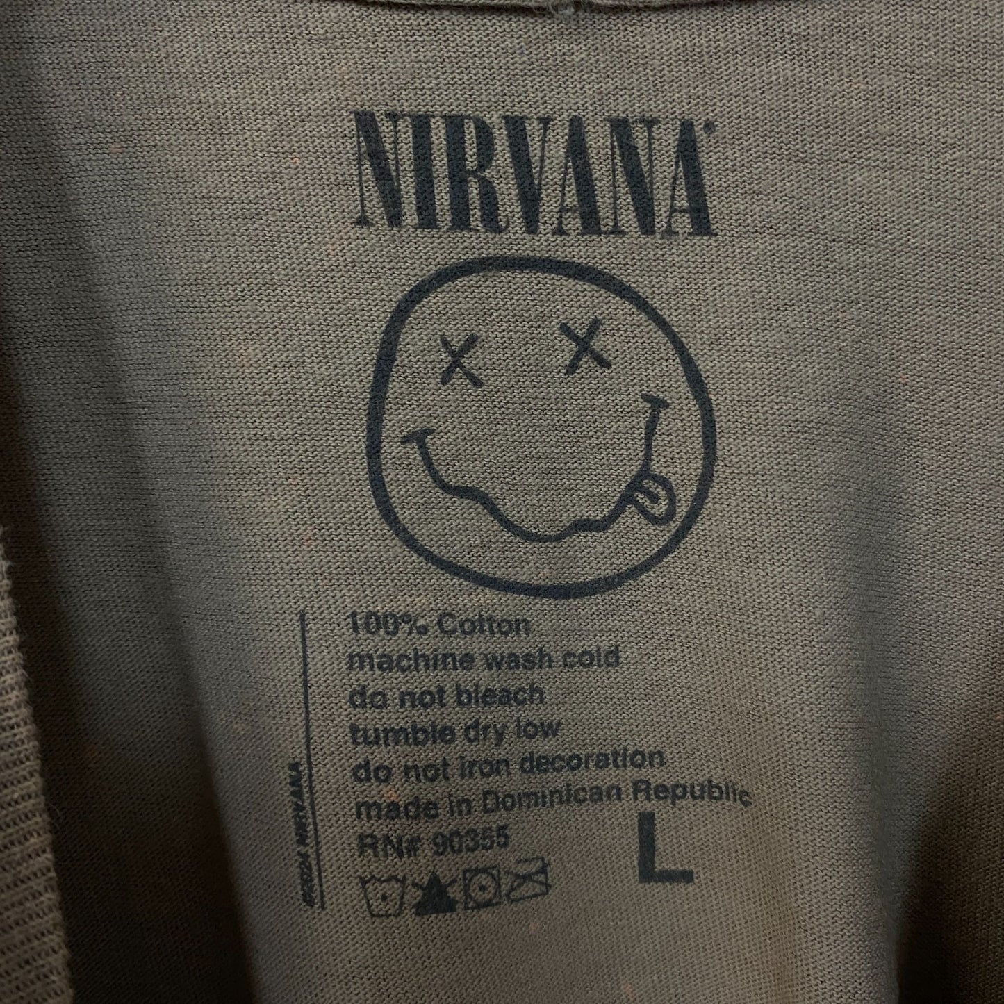 Nirvana In Utero Album Grunge Band T-Shirt Large