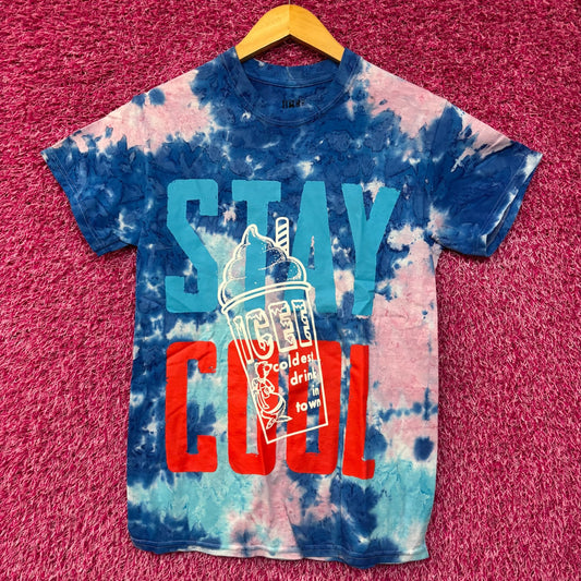 Icee Coldest Drink Stay Cool Tie Dye T-Shirt Small